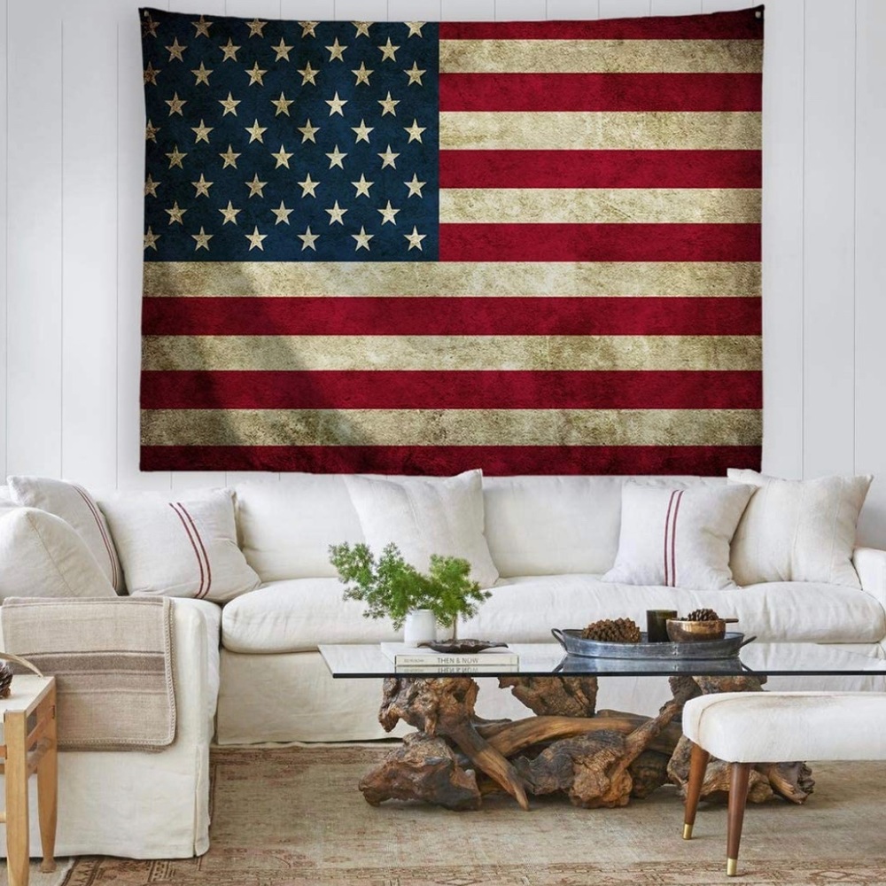 Giant American Flag Tapestry Vintage Retro Stars